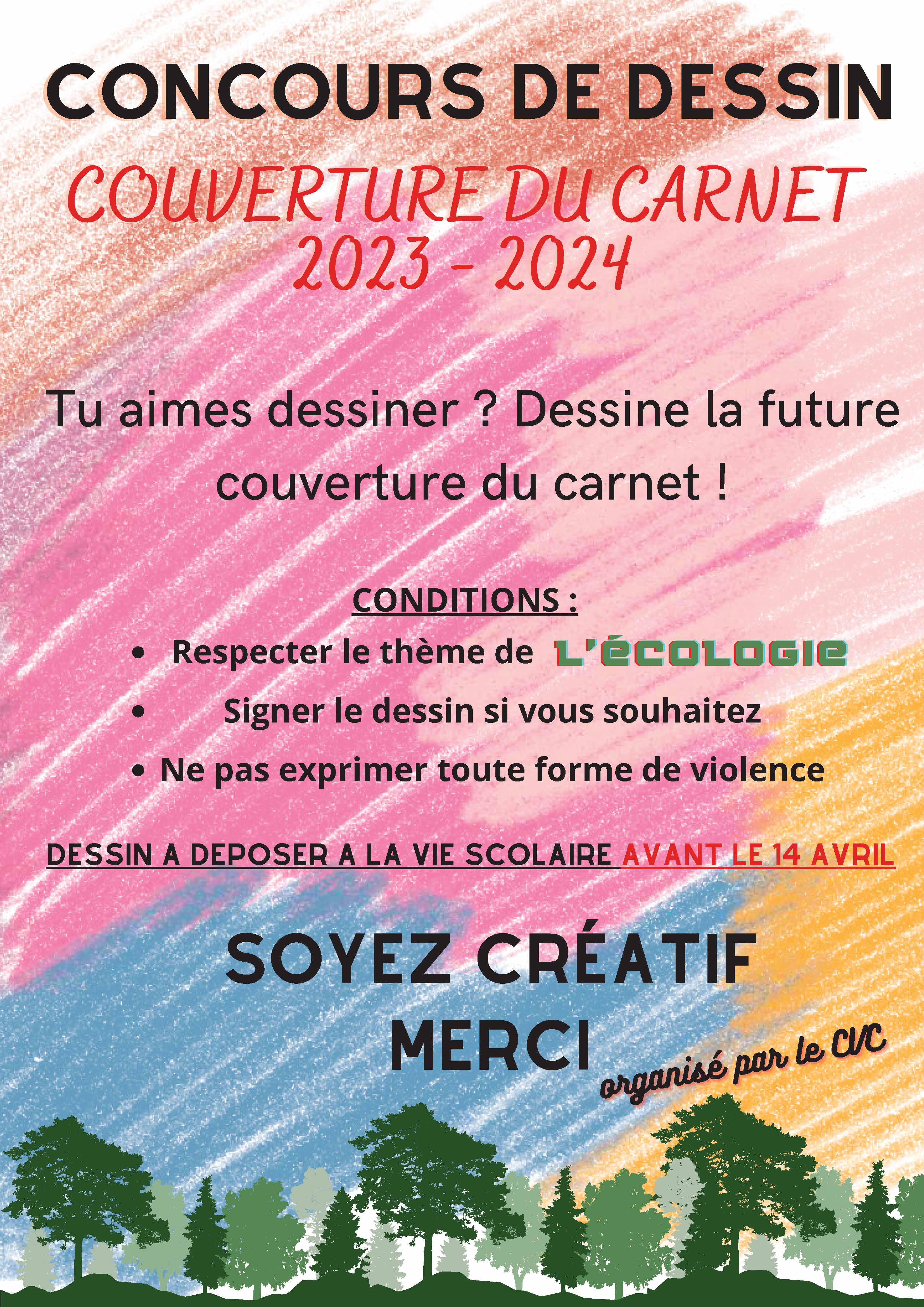 Collège Albert Camus BRIARE Concours de dessin pour le du collège 20232024